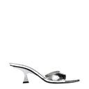 The Attico Sandali in Pelle Argento Donna's