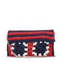 Miu Miu Damess Veelkleurige Raffia-pochette