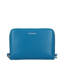 Jil Sander Women's Wallets Blue/Laguna Leather