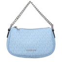 Michael Kors Carmela Handbag For Women Fabric Blue/Soft Sky