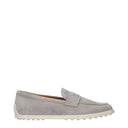 Tod's Women's Suede Moccasins Gray/Light Gray