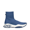 Jimmy Choo Landon Sock Boots Men Fabric Blue/Denim