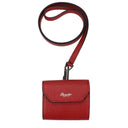 Pineider Gift Idea Airpods Holder Men Leather Red