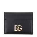 Damskie teczki na dokumenty Dolce&Gabbana, skórzane, czarne