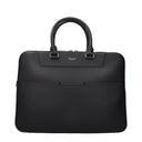 Pineider Hombres's Bolsos De Trabajo Cuero Negro