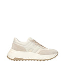 Hogan Damess Sneakers Stof Beige/Lichtgrijs