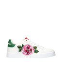 Dolce&Gabbana Portofino Light Women's Sneakers White/Green Leather