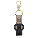 Gucci Keychain Men Leather Black/Beige