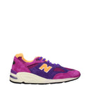 New Balance Sneakers 990 Men's Violet/Yellow Suede
