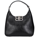 Balenciaga Women's Hobo Handbag Black Leather