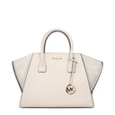 Michael Kors Avril Women's Handbag Light Beige/Cream Leather