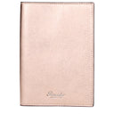 Pineider Passport Holder Men's Leather Pink/Rose Gold