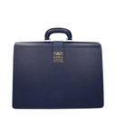 Pineider Men's Work Bags Blue Leather