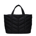 Saint Laurent Women's Puffer Shoulder Bag Nylon Black
