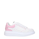 Alexander Mc Queen Baskets Larry Femme's Cuir blanc/rose