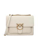 Pinko Crossbody Love Bag Soft Women's Leather Beige/Ivory