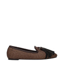 Brunello Cucinelli Women's Raffia Moccasins Brown