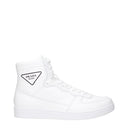 Prada Men's Leather White Sneakers