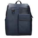 Piquadro Backpacks And Bags Man Leather Blue