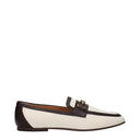 Tod's Women's Fabric Loafers Beige/Brown
