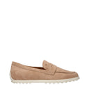 Tod's Women's Suede Moccasins Pink/Flesh Pink