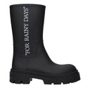 Off White Women's Rubber Boots Black