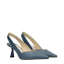 Jimmy Choo Liya Sandals Women Leather Blue/Blue Crepuscolo