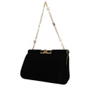 Dolce&Gabbana Marlene Velvet Black Women's Clutch