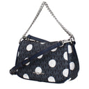 Michael Kors Carmela Women's Handbag Fabric Blue/Navy Blue