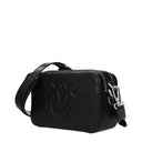 Pinko Carrie Crossbody Bag Women's Black Leather