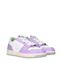 Versace Women's Sneakers White/Lilac Leather