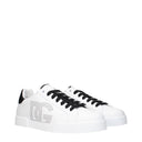Dolce&Gabbana Portofino Men's Sneakers White/Black Leather