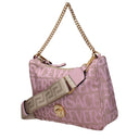 Versace Damens Handtaschen Stoff Beige/Blassrosa
