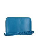 Jil Sander Women's Wallets Blue/Laguna Leather