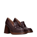 Max Mara Dekolleté Max&Co Damens Leder Rot/Burgund