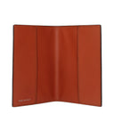 Pineider Passport Holder Men's Leather Brown/Brick