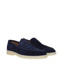 Church's Greenfield Moccasins Men Suede Blue/Navy Blue