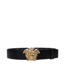 Versace Men's Belt Polyester Gray/Black