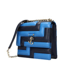 Jimmy Choo Avenue Women's Blue/Sky Leather Shoulder Bags