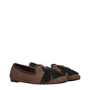 Brunello Cucinelli Women's Raffia Moccasins Brown