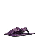 L'Attico Indie Women's Infradito Tessuto Viola