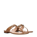 Gucci Women's Leather Sandals Brown/Light Brown