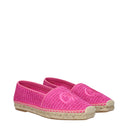 Max Mara Weekend Damess Stoffen espadrilles fuchsia/orchidee