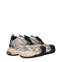 Versace Men's Sneakers Fabric Beige/Grey