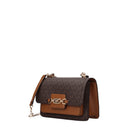 Michael Kors Heather Xs Women's Fabric Shoulder Bag Brown/Acorn