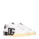 Dolce&Gabbana Men's Sneakers White/Black Leather