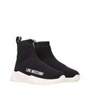 Love Moschino Women's Fabric Sneakers Black/White