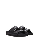 Palm Angels Slippers And Clogs Women Leather Black