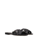 Saint Laurent Slippers And Clogs Women Leather Black