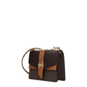 Michael Kors Greenwich Shoulder Bag For Women Fabric Brown/Acorn